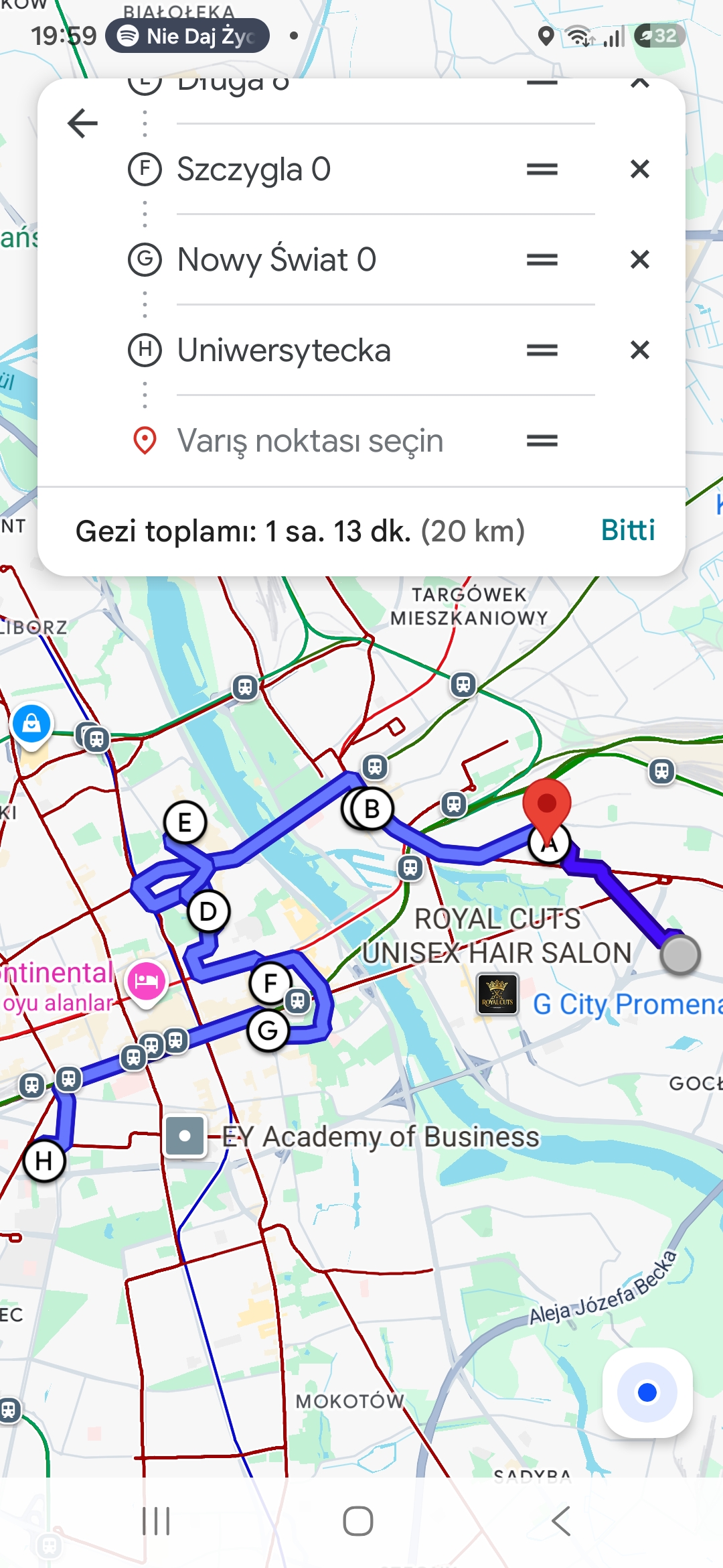 Nawigacja trasą jednym dotknięciem w aplikacji WoziGo
